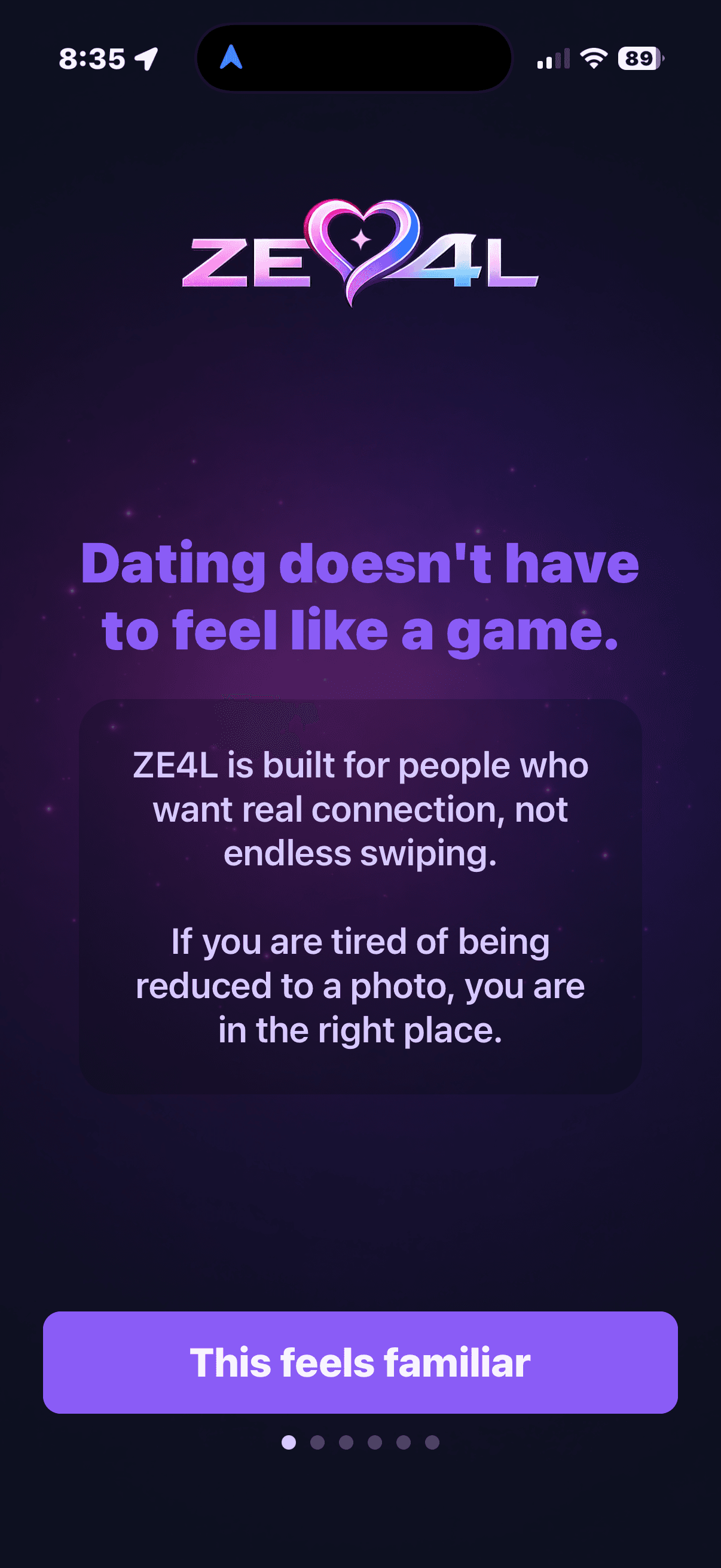 ZE4L Dating mobile app